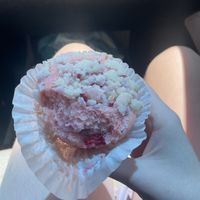 Rose raspberry muffin   at Farm2Farmacy in Chandler