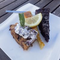 Vegan cake ‚carpaccio'  at Junker's Café-Rösterei in Freising