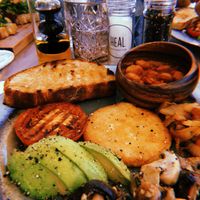 English brekkie at Heal Cafe in Eastern Cape