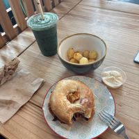 Korean bagel   at The Well Bean Co in East London
