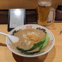 Tantanmen with chingensai topping at Marutan まるたん - Nishi in Fukuoka