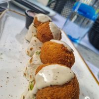 Falafel wrap starter at Ousia Soulful Kitchen in Limassol