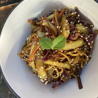 Noodle stir fry at Cactú in Arecibo