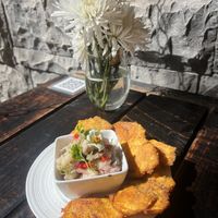Tostones cevice #Veganuary at Cactú in Arecibo
