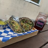 Burrito vegano  at The Pink Coconut in Cancun