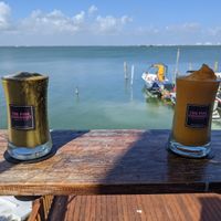 Great morning smoothies at The Pink Coconut in Cancun