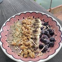 Açai bowl at The Pink Coconut in Cancun