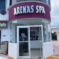This is the door to enter to get to the pink coconut. Maybe because I was tired, I had a hard time finding it  at The Pink Coconut in Cancun