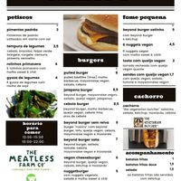 menu at Xato in Moledo