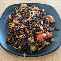 Basil Fried Rice (black rice option) at Daikon Vegan Sushi in Las Vegas