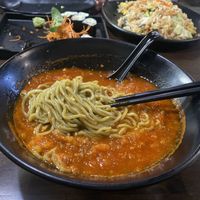 Ramen noodles in spicy tomato broth   at Daikon Vegan Sushi in Las Vegas