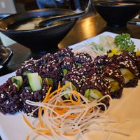 Black rice sushi at Daikon Vegan Sushi in Las Vegas