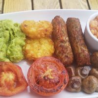 Lovely vegan breakfast at Custom House Cafe in Weymouth