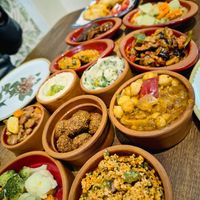 Menù Mezzeh at Falfool Vegan House in Istanbul