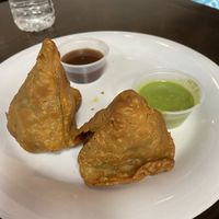 Samosas  at Honest in Floral Park