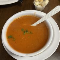Tomato soup  at Honest in Floral Park