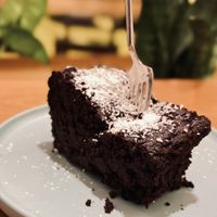 The brownie is like halfway between a chocolate cake and a brownie and it’s one of the best things I’ve ever eaten at VATKA in Istanbul