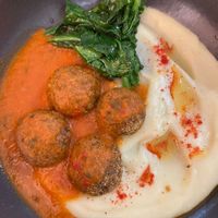 Vegan meat balls at Vitary in Odessa