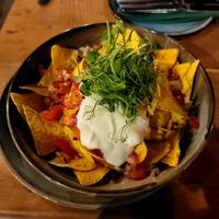Loaded nachos at The Dirty Bottles in Alnwick