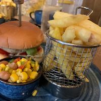 Butterbean burger   at The Dirty Bottles in Alnwick