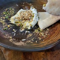 Whipped feta (half eaten) at Harbour Lights in Paignton