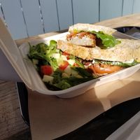 BLT, the tempeh was so good! at Fruition Organic Market in Manhattan Beach