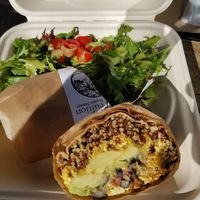 Breakfast burrito at Fruition Organic Market in Manhattan Beach