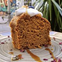 Carrot cake  at Aguaribay in Barcelona