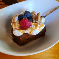 Carrot cake at Aguaribay in Barcelona
