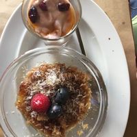 crumble (vegan) at Aguaribay in Barcelona