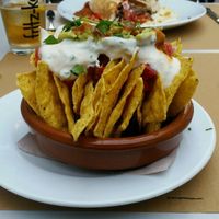 nachos at Aguaribay in Barcelona