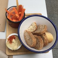 Hummus at Aguaribay in Barcelona