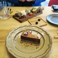 Chocolate cake at MA and The Seeds of Life in Hong Kong Island