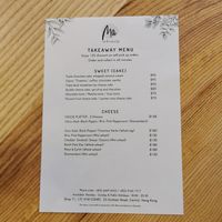 Takeaway menu 2 at MA and The Seeds of Life in Hong Kong Island