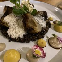 Lentils with artichoke  at MA and The Seeds of Life in Hong Kong Island