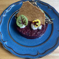 Beetroot tartare  at MA and The Seeds of Life in Hong Kong Island