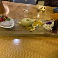 3 dessert tray - chia pudding, cheezecake, triple chocolate cake   at MA and The Seeds of Life in Hong Kong Island