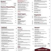 Menu, staff said salads and bruschetta could also be made vegan at Palmwoods Hotel in Palmwoods