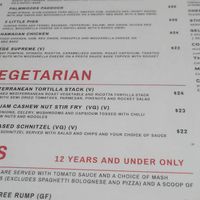 Some options beyond black bean burger  at Palmwoods Hotel in Palmwoods