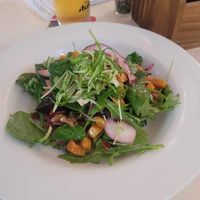 Vegetarian salad (had cheese) and requested no chicken 🐔💖  at Palmwoods Hotel in Palmwoods