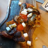 Focaccia, with parts already missing at Rucolino in Dudelange