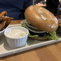 Seitan burger  at Rucolino in Dudelange