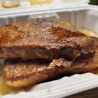 Challah French toast  at Cats Luck Vegan in Neptune City