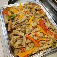 Seitan and peppers catering at Cats Luck Vegan in Neptune City