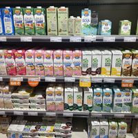 alternative milks  at NaturaSi - Santa Croce in Venice