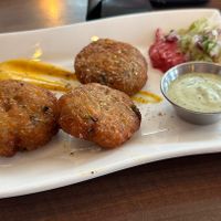 Aloo tikki   at Madras Cafe in Glasgow