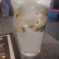 Cucumber soda at The Other Side HI Diner in Honolulu