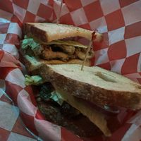 Vegan Pesto Chicken sandwich   at The Other Side HI Diner in Honolulu