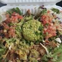 Nachos with shredded jackfruit chicken! at Flavors in Phoenix