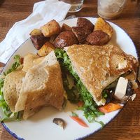 Breakfast scramble crepe with potatos at Simply Crepes in Pittsford